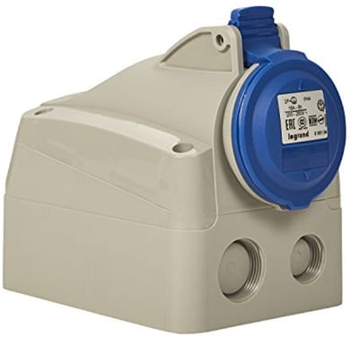 Vast Stopcontact P17 IP44 16A, 200 V ~ 250 V, 2P+T voor Vochtige Ruimtes