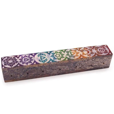 Speksteen Wierookdoos met Rookgaten 25cm - Chakra