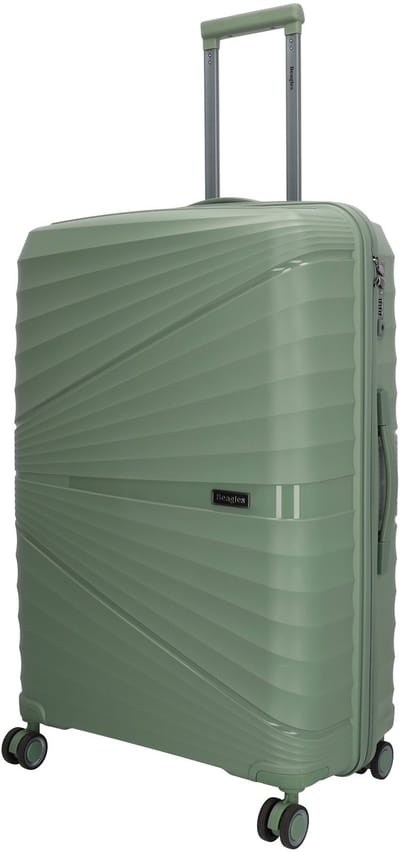 Beagles Travel Koffer - 28 inch - Grote maat - Hardschalig - TSA-slot - Zwenkwielen - Reiskoffer - Natuur groen