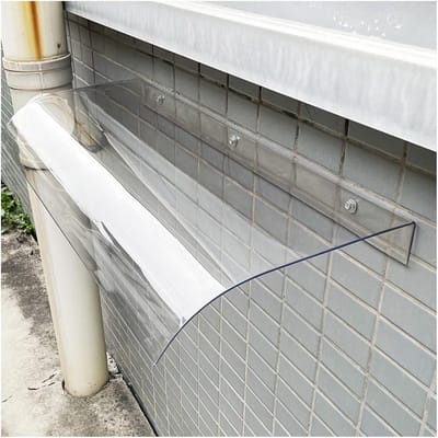 Terrasdeur Luifel - Buitenhoes Entree - Weer Beschermen - UV Bescherming - 40 x 140 cm - Transparant