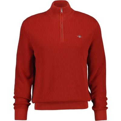 Pull half-zip in waffle knit Gant