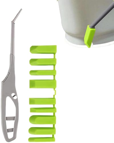 Afdichtingsgereedschap Set - Voegenverwijderaar Applicator - Naden Afwerken - 9 Verwisselbare Koppen - 27 cm Lengte - Grijs