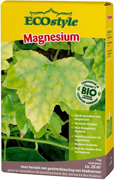 ECOstyle Magnesium - Voedt Bodem met Magnesium - Sterkt Plant - Diepgroene Bladeren - 20M² - 1KG