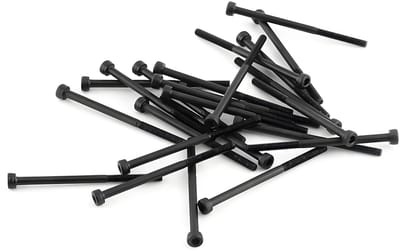 Set van Zwarte Zeskantige Inbusschroeven, 12.9 Kwaliteit, Hoogwaardige Staal, 4-50mm, Ideaal voor Reparatie en Kluswerk (24 stuks)