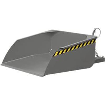 Bauer vorkheftruckbak BSI 75, kabelontgrendeling, L 1810 × B 1330 × H 710 mm, 0,75 m³, tot 1000 kg, gelakt staal, muisgrijs