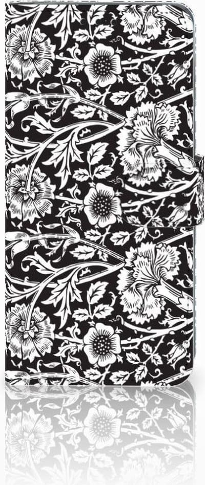 Huawei P30 Pro Hoesje Black Flowers