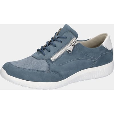 Sneakers met schokabsorberende luchtkussenzool - blauw / wit - Gr. 4 van Goldner Fashion