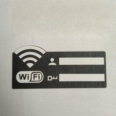 Houten Wifi Wachtwoord Bord - Rustiek Wandbord Voor Huis  Café