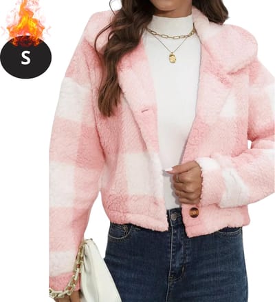 Livano Winterjas - Dames Winterjas - Winter - Volwassen - Stijlvol - Teddy Jas Dames - Roze - S