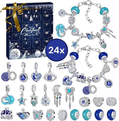 Adventskalender voor meisjes met sieraden – 24 dagen kerstcadeaus voor creatieve kinderen