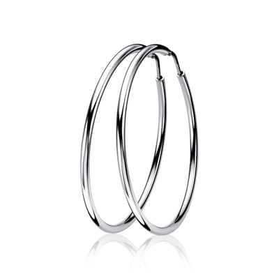 ZINZI zilveren oorringen 35 x 2mm glad ZIO435