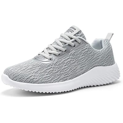 Heren Schoenen Vier Seizoenen Nieuw Grote 45 Maat Heren Mesh Vetersportschoenen Outdoor Antislip Lichtgewicht Comfortabele Hardloopschoenen 38 grijs