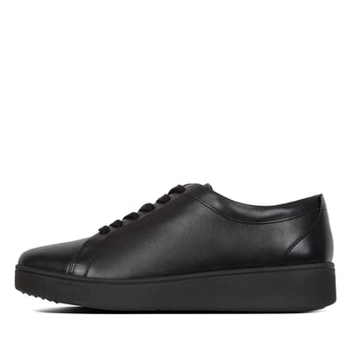 FitFlop Rally sneakers leather ZWART - Maat 37