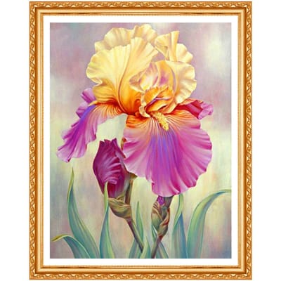 Diamant schilderij bloem volledige boor ronde foto van strass borduurwerk handgemaakte schilderachtige decor 20X30CM pink