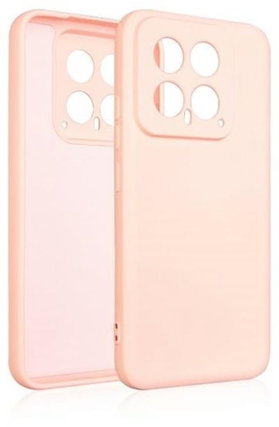 Beline Silicone Serie - Mobiele Telefoon Hoes - Różowo-złoty - Luxe Design - Geschikt voor Xiaomi 14