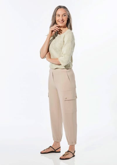 Cargo SARA met zakken - beige - Gr. 42 van Goldner Fashion