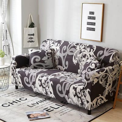 Bloemenprint Bankhoes Voor Woonkamer Kussenovertrekken Bankhoes Katoen Elastisch Bankhoes Bank Handdoek Stoelbeschermer 1 st 1-seater 90-140cm