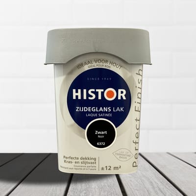 Histor Perfect Finish Lak Zijdeglans 0,75 liter - Zwart