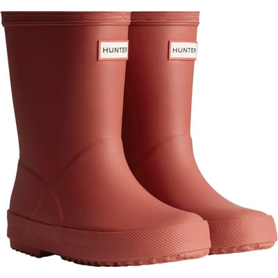 Hunter Kids First Boot Rubberen Militaire Rode Regenlaarzen