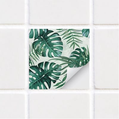 Allecto - Waterdichte Vinyl Tegel Stickers - Peel & Stick - Set van 10 - Boho Stijl - Wanddecoratie voor Keuken, Badkamer en Woonkamer - Makkelijk ...