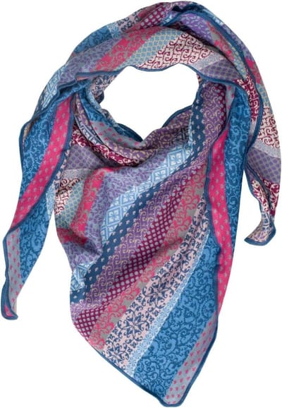 Drihoekige Sjaal - Dames Accessoire - Warme Stijl - Fijn Grafisch Patroon - 100% Katoen - Niet Gespecificeerd