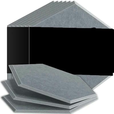 Akoestisch paneel - Isolatie absorptie - Geluidsdemping ruimte - Superdichtheid materiaal - 12 cm dik - Afrikaans grijs