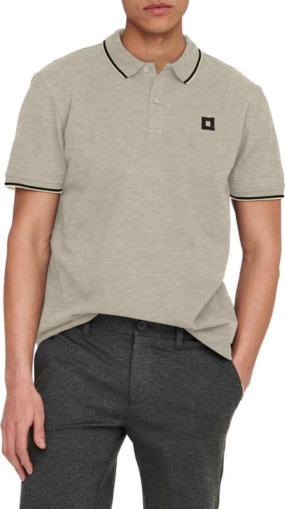 ONLY & SONS ONSFLETCHER LIFE SLIM SS POLO NOOS Heren Poloshirt - Maat XL