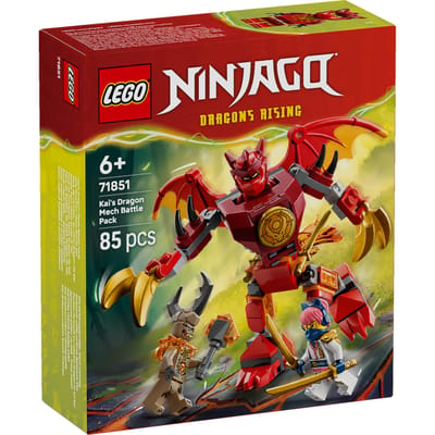 LEGO® NINJAGO® Kai's Drakenmecha Strijdpakket - Mechaspeelgoed - Speelset met 3 Minifiguren - 71851