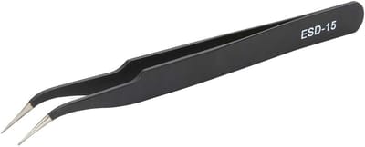 Precisie Pincet - Roestvrij Staal - Elektronica Reparatie - Antistatische Bescherming - 11.9 cm - Zilver