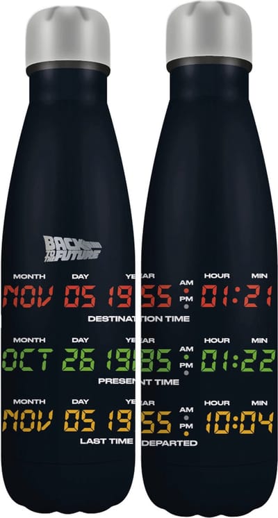 Back to the Future - Metalen waterfles 500ml