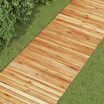 vidaXL - Tuinpad - 200x50 - cm - massief - acaciahout