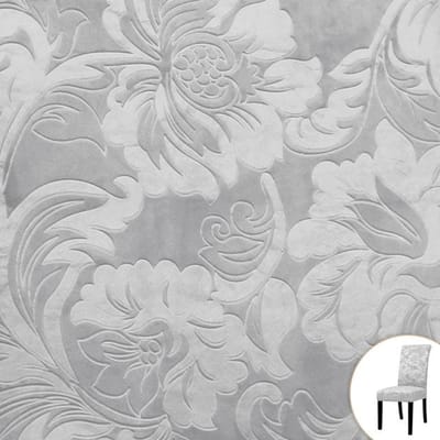 Geprint Velours Stof Stoelhoes Voor Eetkamer Stretch Pluche Stretch Hoes Voor Eetkamerstoelen Zithoes Voor Thuisgebruik Winter Decor