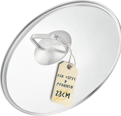 Inductiekookplaat 28 cm Roestvrijstaal Zonder Coating Voor Alle Warmtebronnen