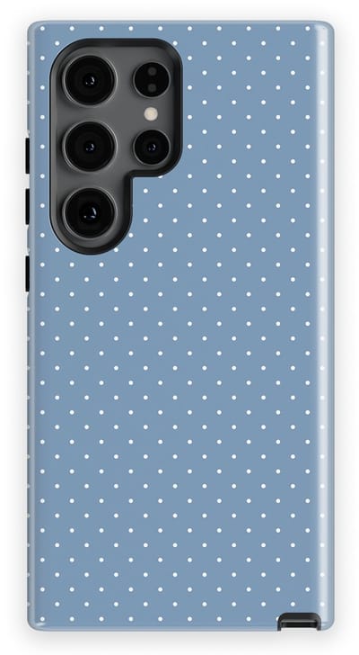 Micro Dots Tough Hoesje Samsung Galaxy S24 Ultra | Geschikt Voor Mag | Stippen Motief Backcover Samsung Galaxy S24 Ultra Sky Spark