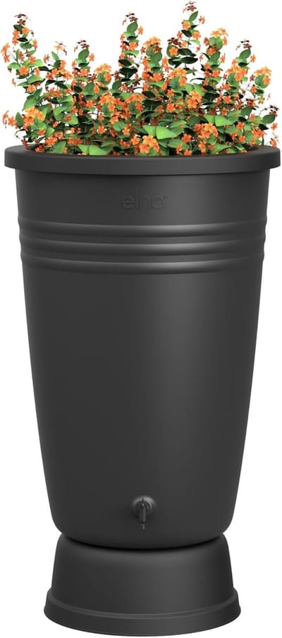 Regenton - Wateropslag - Planten Water Geven - Inclusief Kraan - 200 Liter - Zwart