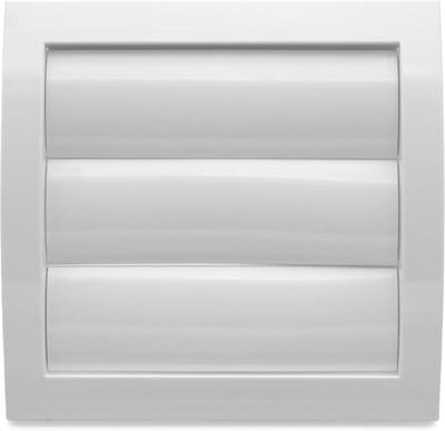 Ventilatierooster 125 mm met insectenbescherming en beweegbare lamellen voor huizen en kantoren