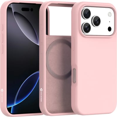 Coverzs liquid siliconen MagSafe hoesje geschikt voor iPhone 17 Pro Max - Magsafe telefoonhoesje - Siliconen hoesje