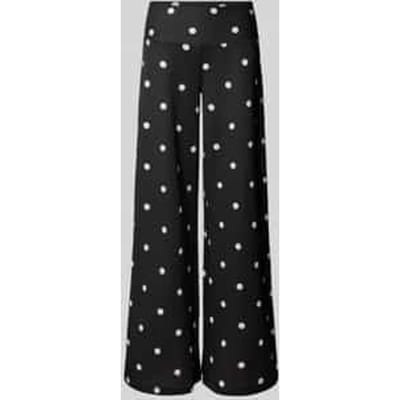 wide leg broek van viscosemix met zijritssluiting