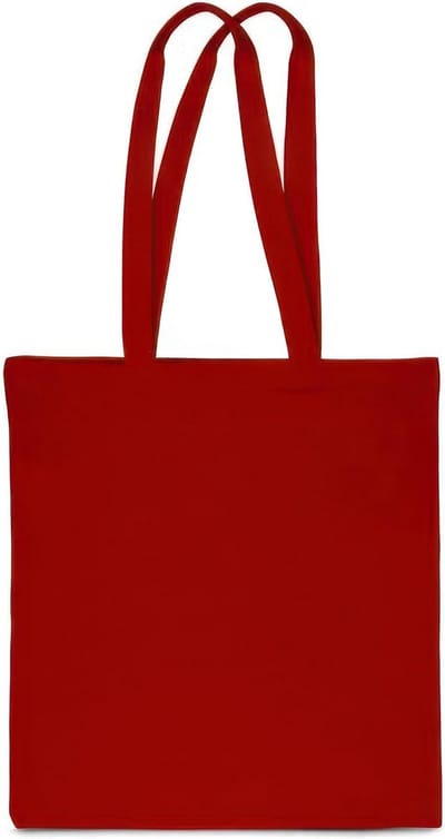 Onbedrukte Katoenen Draagtas 38x42 cm - Ecologische Boodschappentas met Lange Hengsels