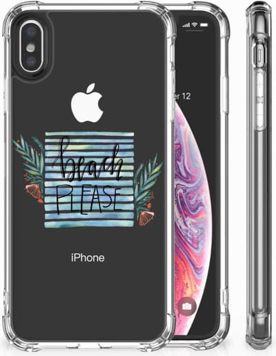 Apple iPhone X | Xs Stevig Bumper Hoesje Boho Beach