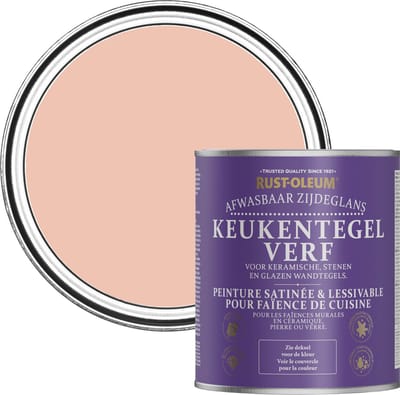 Rust-Oleum Roze Keukentegelverf Zijdeglans - Koraal 750ml