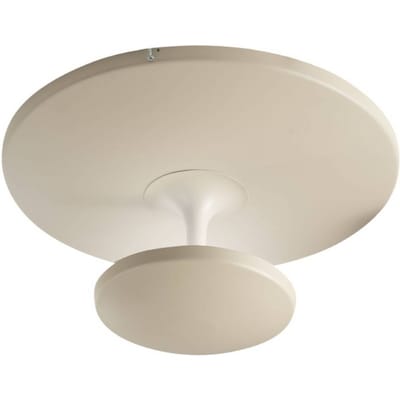 Fabas Luce LED plafondlamp Conrad, zandkleurig, Ø 50 cm, metaal, dimbaar