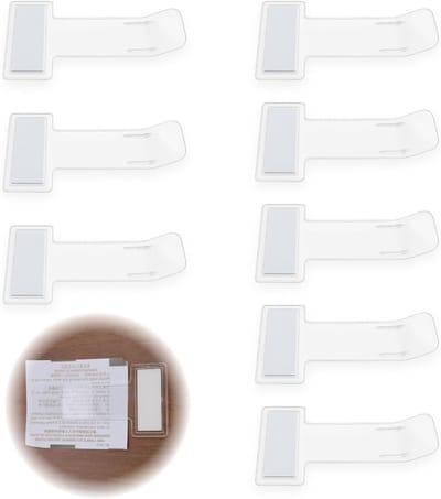 8 Stuks Transparante Parkeerkaart Clips, Zelfklevende Houder voor Voorruit, Eenvoudige Installatie, Stevige Autoclips voor Parkeerbonnen