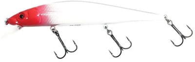 Predox XS-Pro Cuda 11,5CM 15g – drijvende plug met holografische afwerking en 3D ogen Red Head