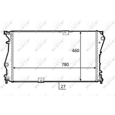 Radiator, motorkoeling NRF 58498