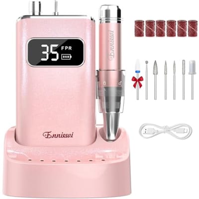 Professionele nagelschuurmachine 35000 RPM - Draagbare elektrische nagelvijl set voor manicure en pedicure