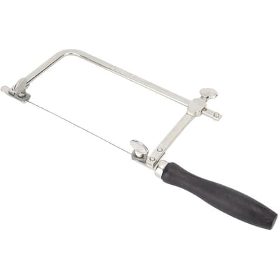 Scie à métaux portative en forme de U, cadre d'arc de scie, outil de coupe pour la fabrication de bijoux DIY, avec lame de scie