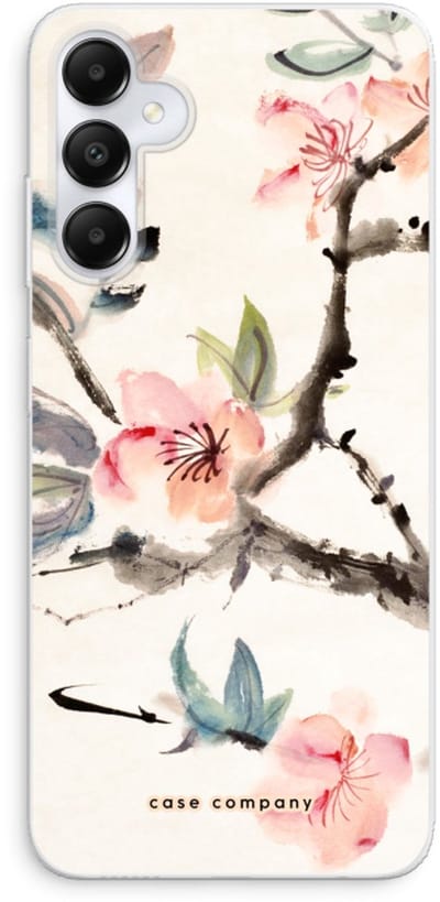 Case Company® - Hoesje geschikt voor Samsung Galaxy A05s hoesje - Japanse bloemen - Soft Cover Telefoonhoesje - Bescherming aan alle Kanten en Schermrand