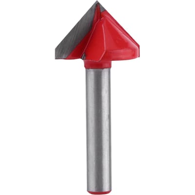 Fraise CNC pour menuiserie en acier tungstène, outil de coupe à rainure en V, tige de 6 mm(6*32mm*150 degrés )