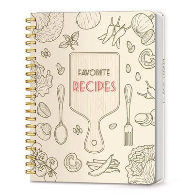 Blank Recept Notitieboek voor Eigen Recepten - Persoonlijk Organiseren en Journal met 140 Pagina's